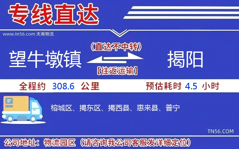 望牛墩鎮到揭陽物流公司