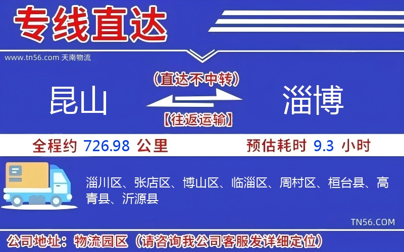 昆山到淄博物流公司